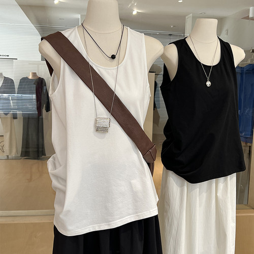 解构式不规则背心宽松设计感简约