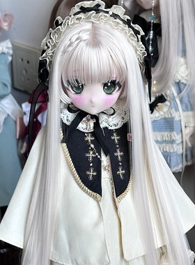 Russ BJD 甄选染色系列轻薄款新色长直三分毛坯现货