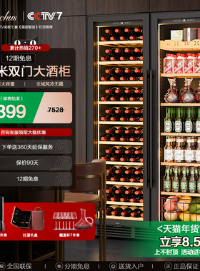 Bacchus/芭克斯YC-710恒温红酒柜家用商用双温风冷一体双门250瓶