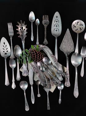 铜镀银欧式桌面浮雕摆件