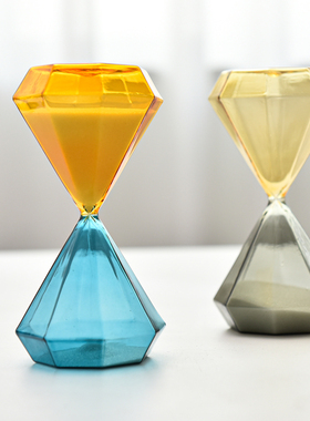 彩色玻璃沙漏计时器创意礼品摆件