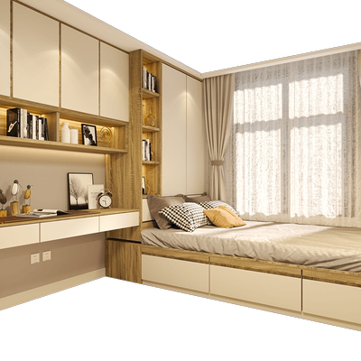 金牌榻榻米衣柜床一体床架落地床