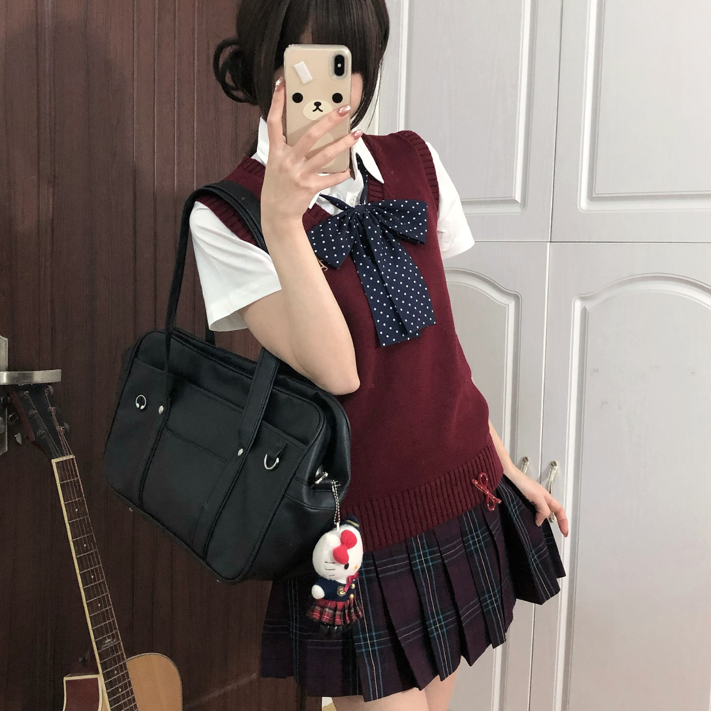 东京岁时记jk格裙制服红色百褶裙夏季半身裙小个子女士短裙显瘦款