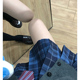 东京岁时记jk学院风小个子春夏百褶裙女校供感蓝色格子半身裙鲸落