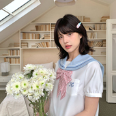 水手服小个子日系学生校服短裙套装 蓝白短袖 新款 东京岁时记jk夏季