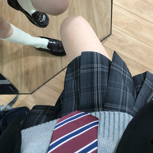 东京岁时记jk格裙制服半裙碳素笔