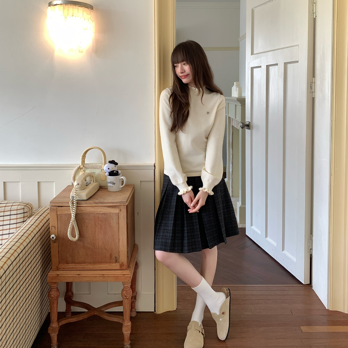 内搭打底毛衣修身半高领针织衫女