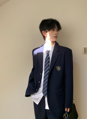 东京岁时记DK秋季校供感绀色西服正装高级感西装套装男款日系制服