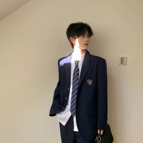 东京岁时记DK校供感绀色西服套装