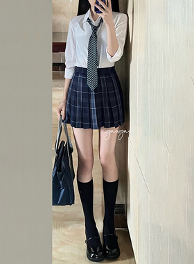 东京岁时记jk制服校供学院风套装女小个子海平线衬衫百褶裙两件套