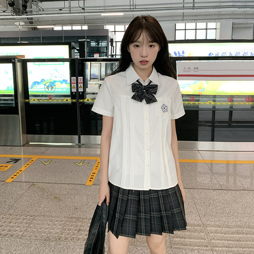 JK制服基础款衬衫百褶裙套装