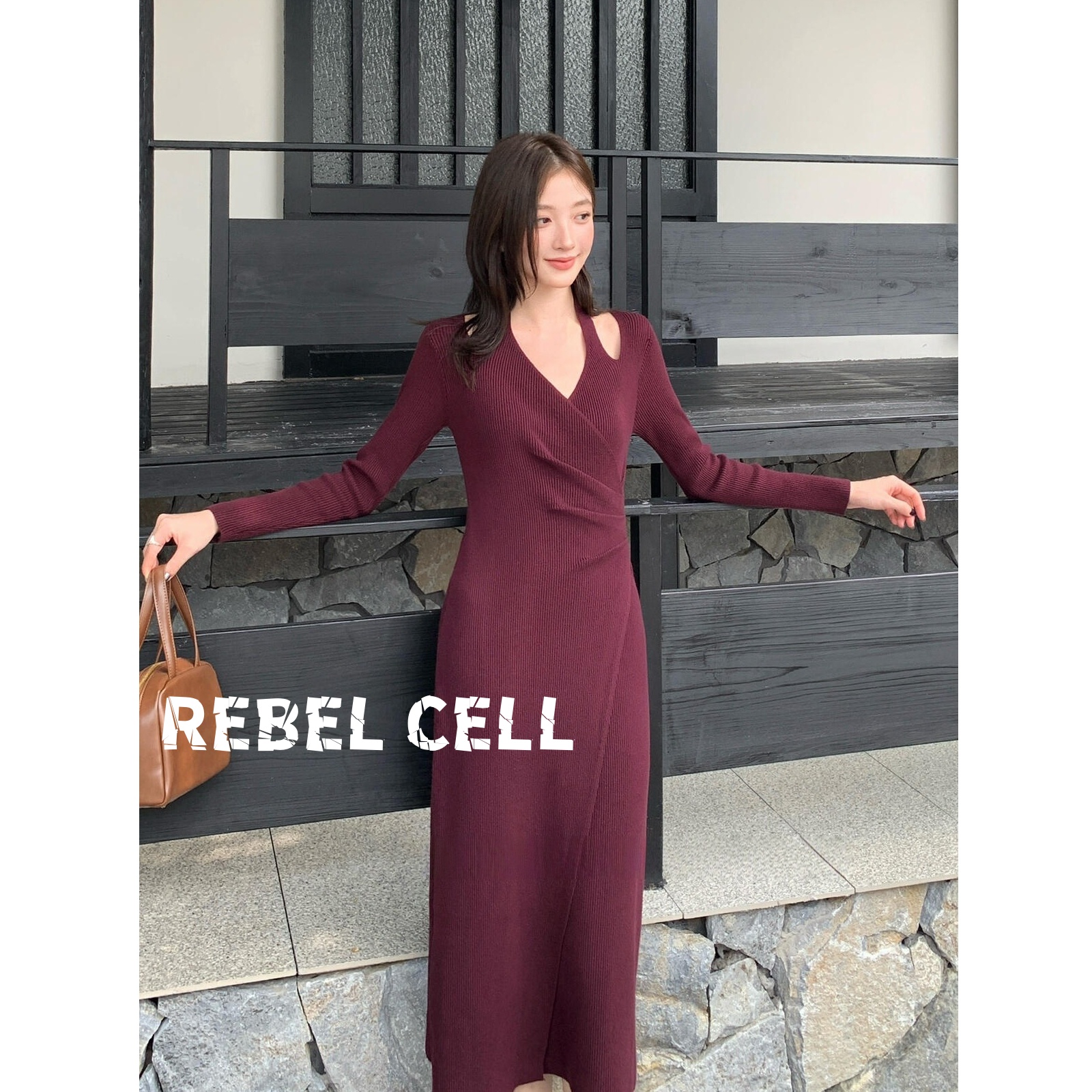 御姐设计感小众针织裙秋