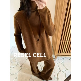三件套 秋冬马甲高领内搭长裤 REBEL CELL慵懒风轻奢高级感针织套装
