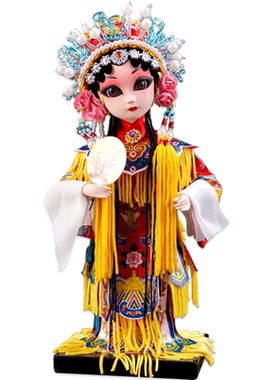 绢人北京戏曲中国风特色送老外