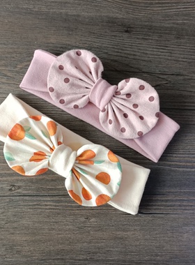 婴儿发带蝴蝶结女宝宝可爱护囟门头饰婴幼儿柔软满月百天发饰