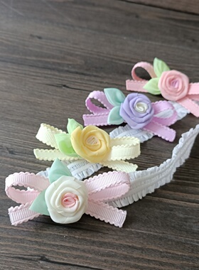 自制漂亮婴儿发带女宝宝超仙蝴蝶结头饰婴幼儿满月百天公主发饰