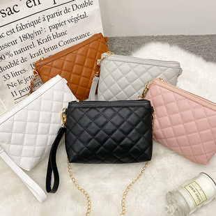 跨境ladies bags2023新款绣花单肩女包时尚手机零钱链条斜跨小包