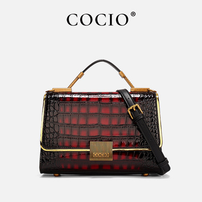 跨境新款轻奢女包2025新款送礼物女士包鳄鱼纹手提单肩斜挎包
