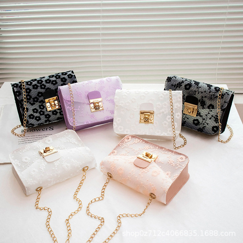 2022新款绣线花朵透明小方包潮韩版单肩斜挎简约手机包女包包,箱包皮具/热销女包/男包,通用款女包,淘宝优惠券,粉丝福利购,淘宝优惠卷