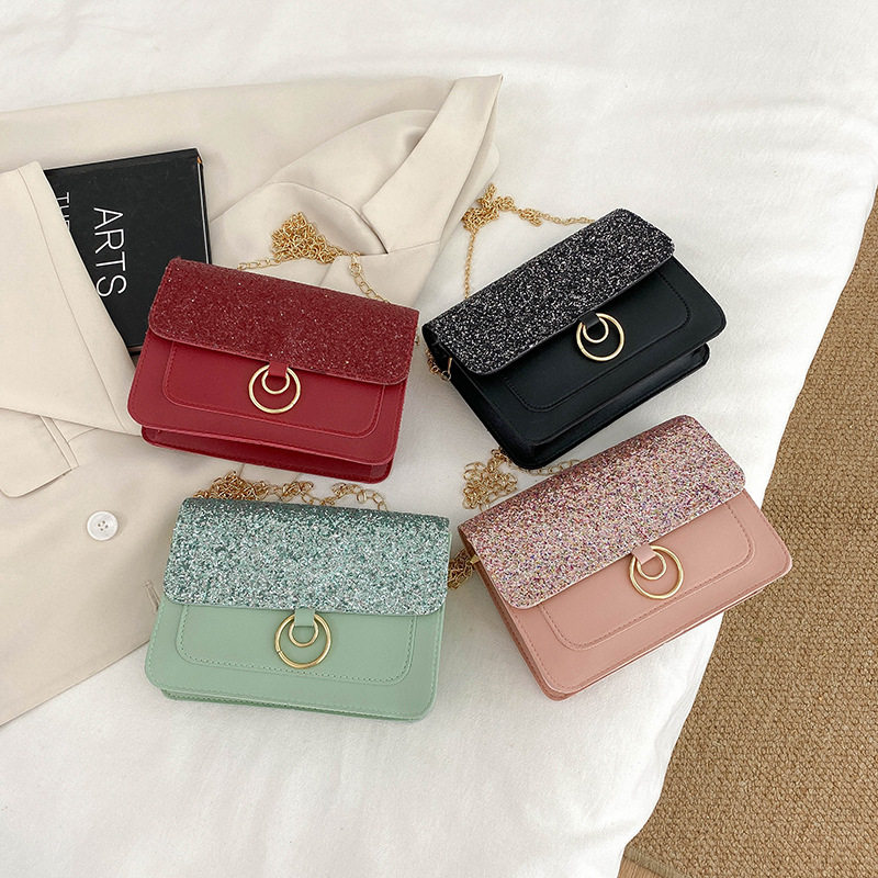 跨境2023亮片链条包包ladieshandbags百搭小方包斜挎小包,运动包/户外包/配件,挎包/拎包/休闲包,淘宝优惠券,粉丝福利购,淘宝优惠卷