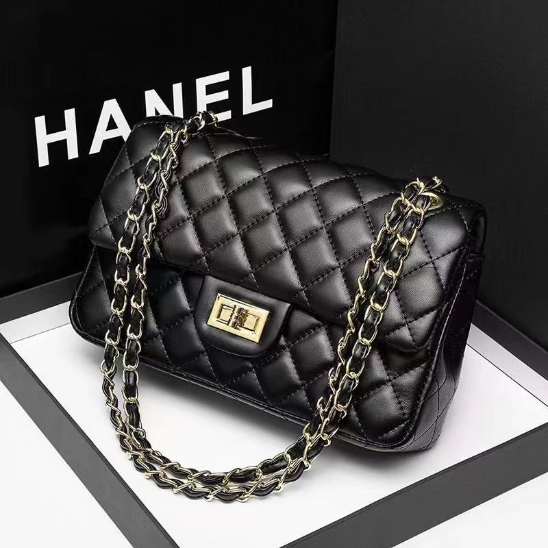 真皮女包香奶奶菱格时尚