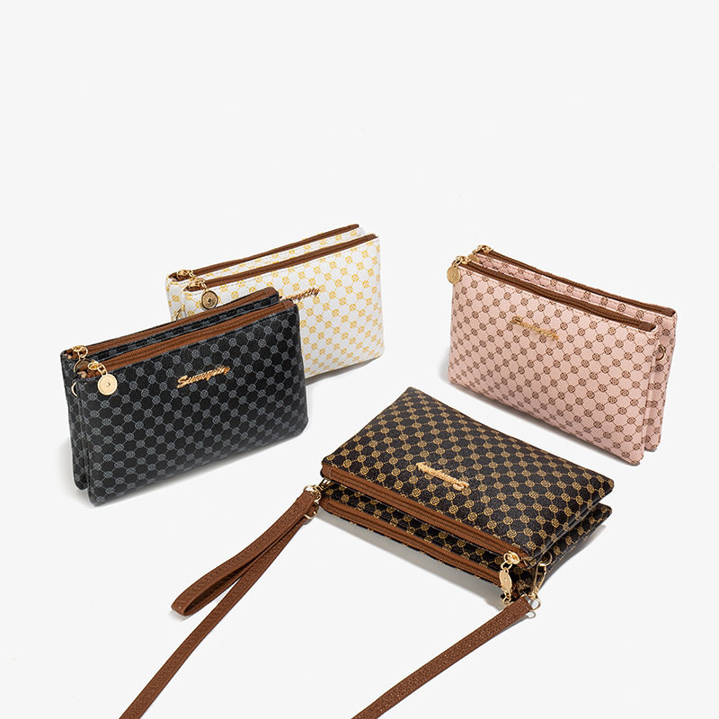 简约印花小方包2024年秋冬新款时尚女士斜挎双层手机零钱包包女,运动包/户外包/配件,挎包/拎包/休闲包,淘宝优惠券,粉丝福利购,淘宝优惠卷