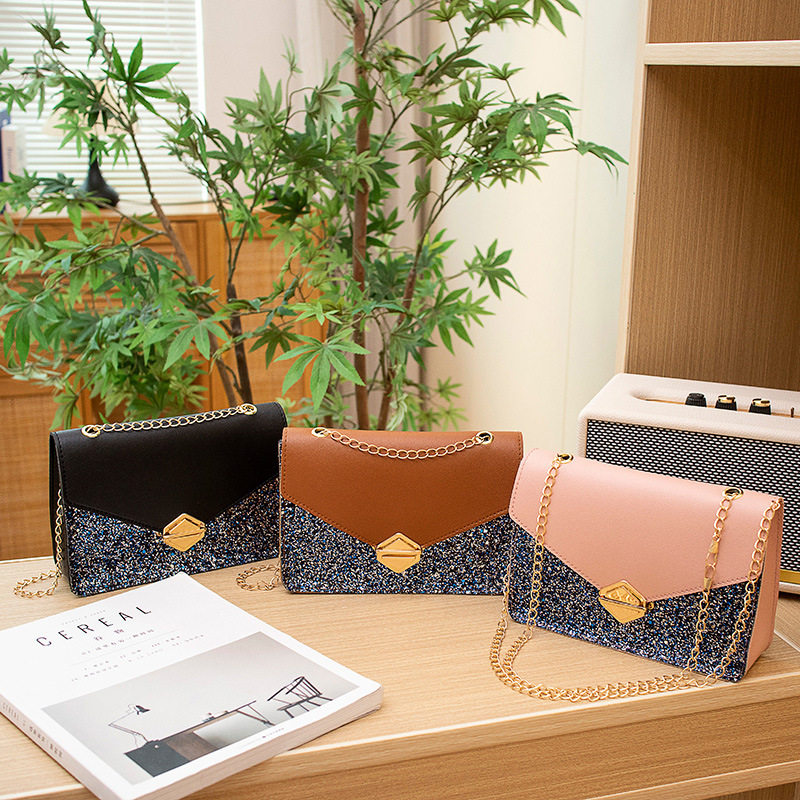 ladies handbags 2025新款亮片单肩包斜挎链条包时尚潮流小包,运动包/户外包/配件,挎包/拎包/休闲包,淘宝优惠券,粉丝福利购,淘宝优惠卷