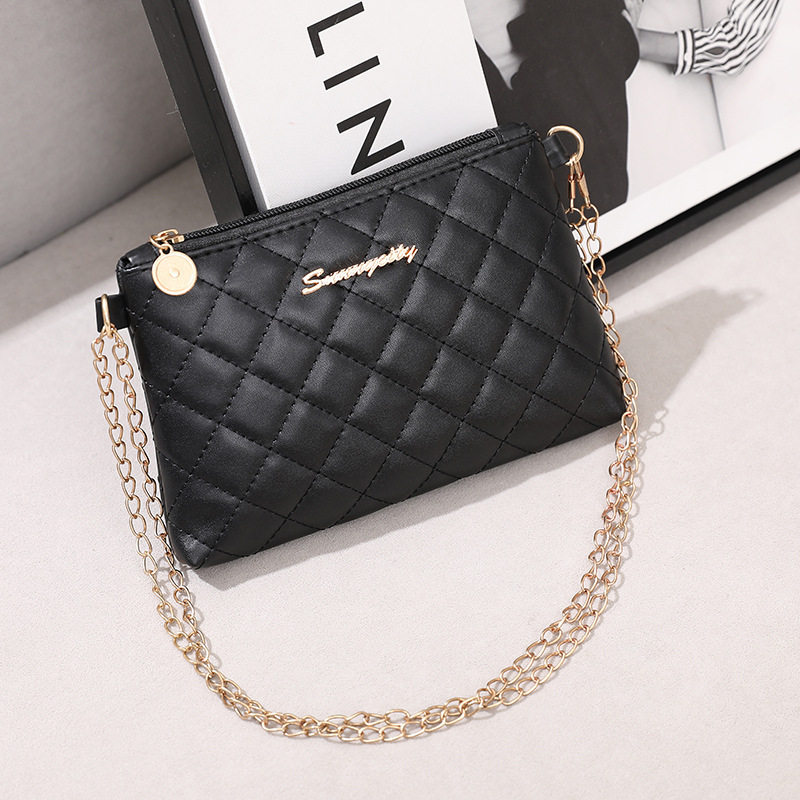 简单大气链条小方包2024年小清新菱格绣花单肩手机包一件女包,运动包/户外包/配件,挎包/拎包/休闲包,淘宝优惠券,粉丝福利购,淘宝优惠卷