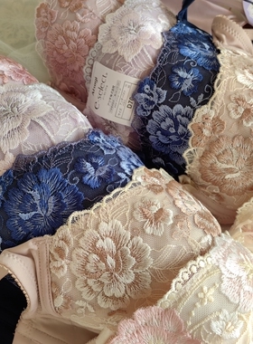 断码特价日单纯原厚MU速干内里软钢圈刺绣单文胸