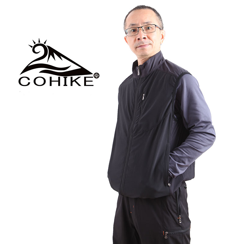 弹力速干面料多袋马甲