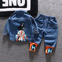 Áo khoác bé trai denim cho bé ngoại quốc 1-3 tuổi 4 áo len mùa xuân và mùa thu 2020 mới xuân trẻ em áo khoác thủy triều - Áo khoác