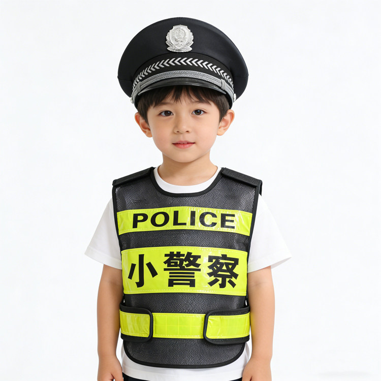 六一儿童节角色扮演幼儿园小学生小警察舞台表演小交警演出服套装