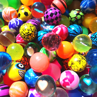 27号32号弹力球夜光儿童水浮弹跳橡胶实心弹弹力球玩具大号小球类