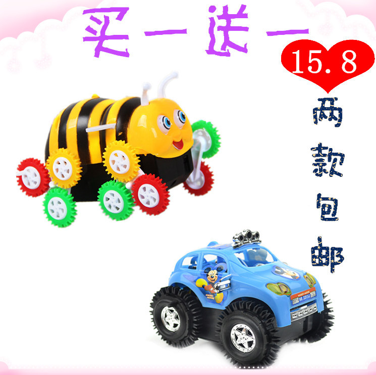 电动玩具车热卖特技车小蜜蜂翻斗车自动翻转儿童电动车新奇特玩具