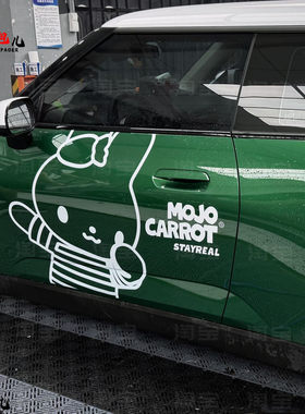 适用宝马minij01个性五月天车贴纸 f56r55赛车手定制wmls车身拉花