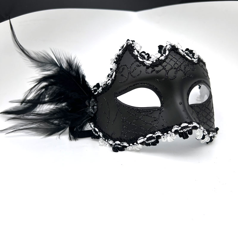 万圣节半脸面具成人女