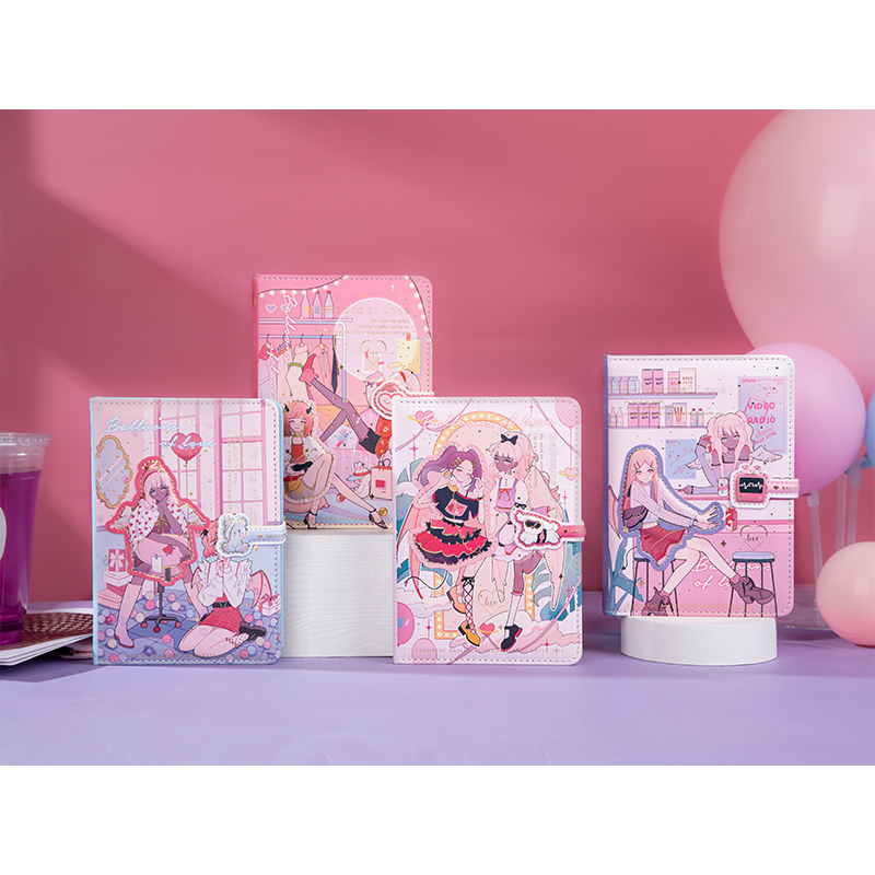 洢杉仿皮手帐36K立体图案