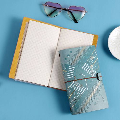 伊莎儿皮面旅行手账本