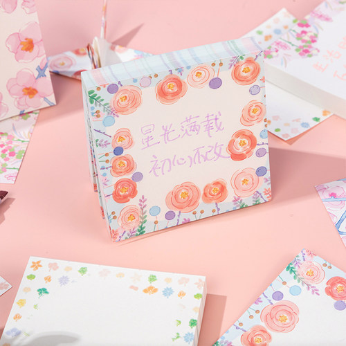 洢杉便签本100页韩系INS可爱风小巧便携方形便签纸学生工作党