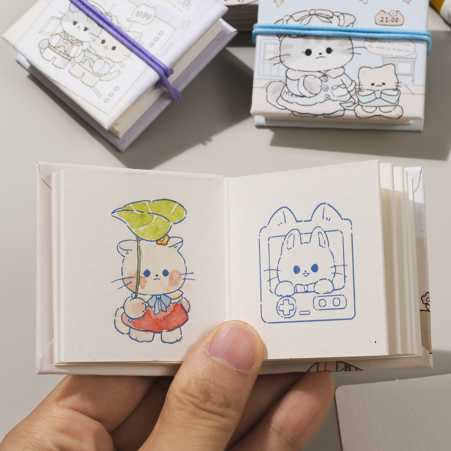 洢杉猫猫序曲系列迷你涂色本