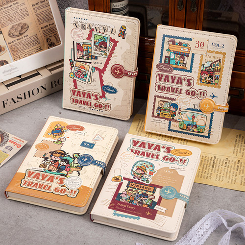 伊莎儿PU手账本36K原创插画