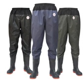 水库雨裤 带雨鞋 防水衣服水鞋 下水裤 半身连体水裤 男叉抓鱼全身加厚