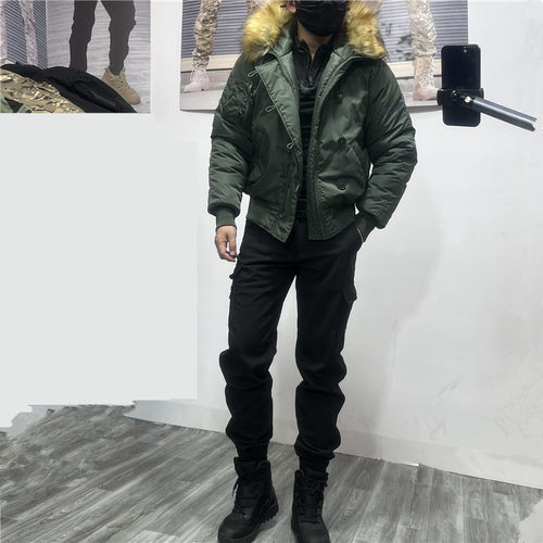 户外太空棉战术n2b男御寒毛领袄