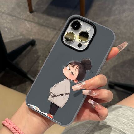 适用于苹果iPhone17PorMax/16Plus/15/14/13/12/11手机壳可爱潮女防滑时尚极简风保护套