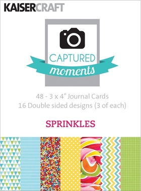 Kaisercraft *3x4英寸PL日志卡 #CM120 Journal Cards -Sprinkles