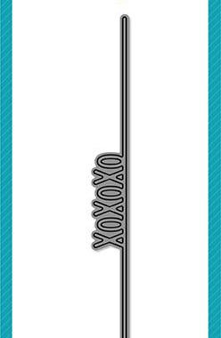 Lawn Fawn *切割模板刀模 #LF1829 XOXOXO Line Border 文字边