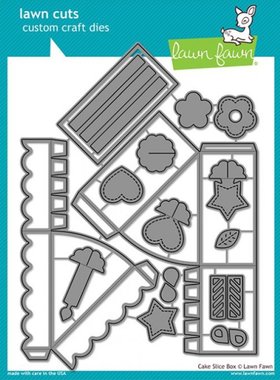 Lawn Fawn *切割模板/刀模 #LF1973 Cake Slice Box 生日蛋糕盒