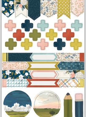 One Canoe Two /AC *卡纸贴纸 #350332 Goldenrod 系列 -STICKERS