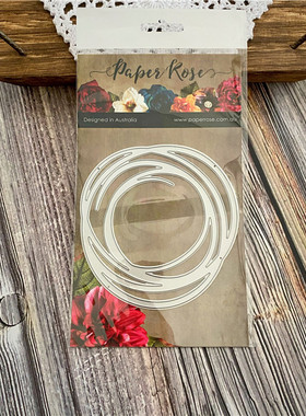 Paper Rose *切割模板/进口刀模 #17394 Scribble Circle Large