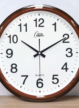 康巴丝静音客厅挂钟万年历创意时尚简约家用卧室现代电子日历钟表